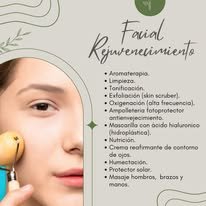 Tratamiento de rejuvenecimiento facial con rodillo y ampolletería