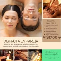 Paquete de día de spa en pareja con masaje relajante, facial y reflexología