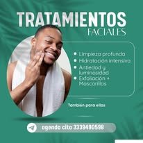 Tratamiento de limpieza profunda y cuidado facial diseñado exclusivamente para hombres