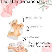 Anuncio de tratamiento de rejuvenecimiento facial